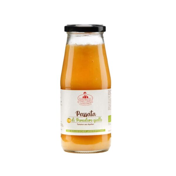 Passata di Pomodoro Giallo, Bio, aus italienischer Landwirtschaft.