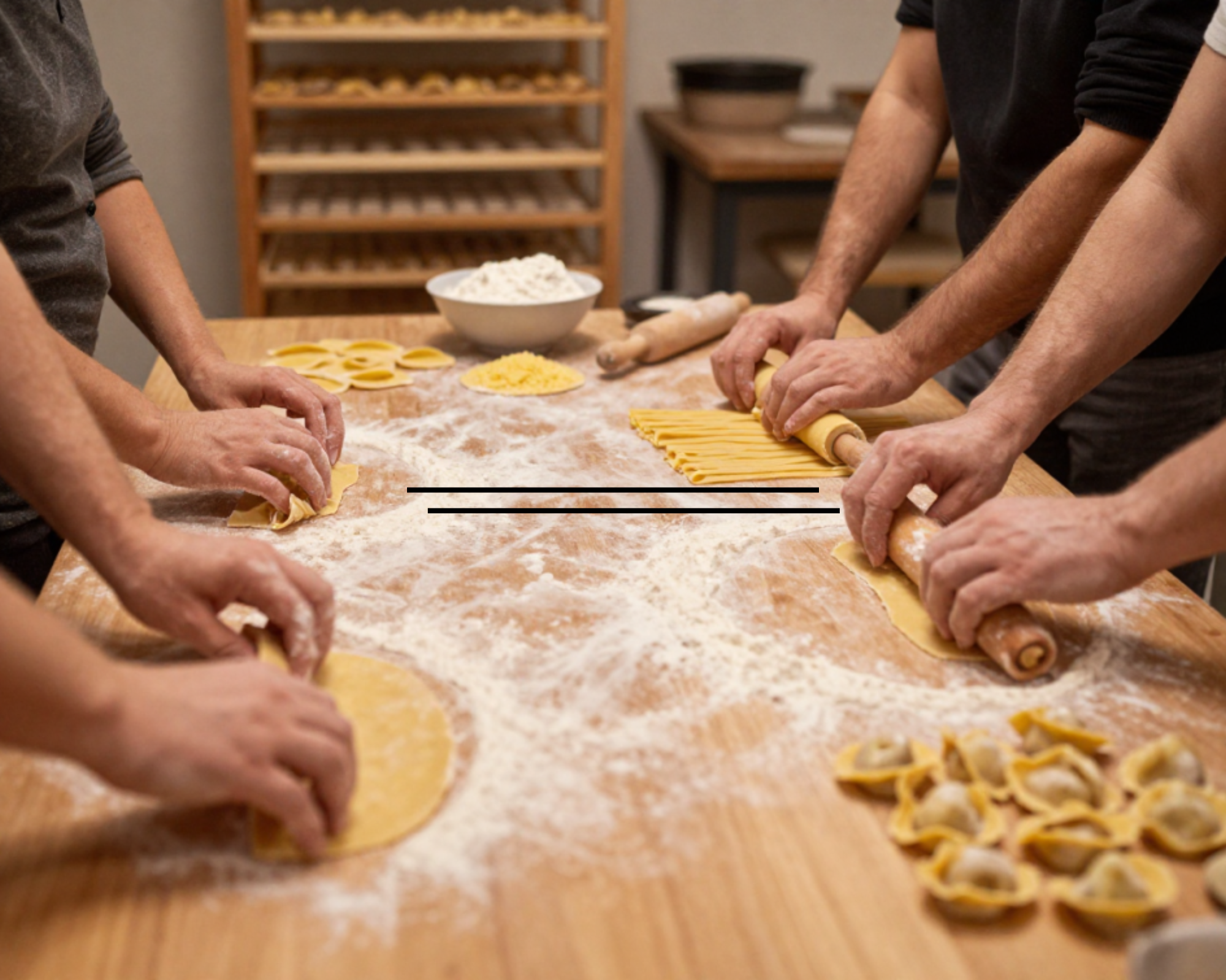 Pasta-Workshop — traditionelle Handarbeit